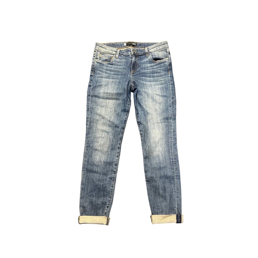 Kut from the Kloth Catherine Mid-Rise Boyfriend Jeans sz 4 coton
